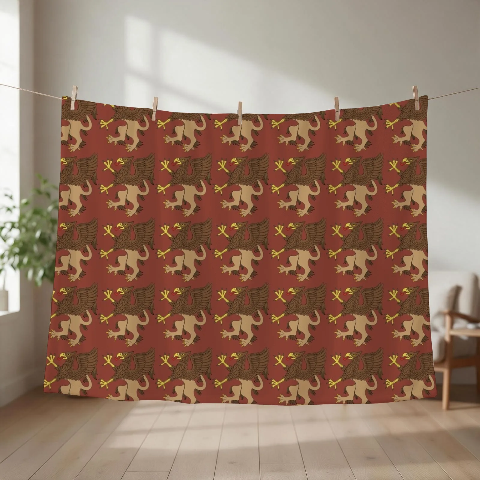Griffin Throw Blanket couch cozy soft plush fuzzy picnic outdoor blanket