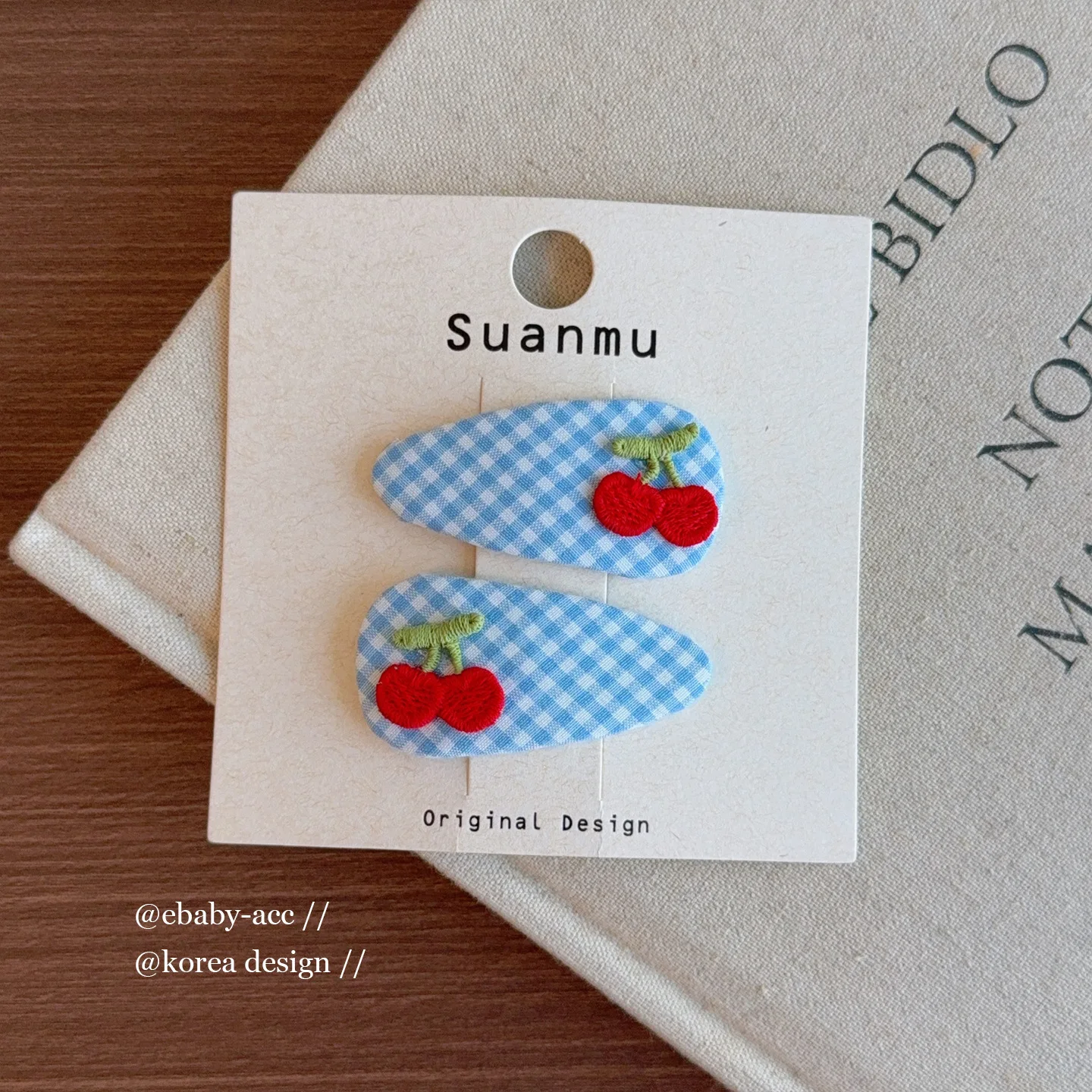 Hair Clips Fabric Covered Korean Style BB Barrettes Adorable Sweet Non Slip Comfortable Grip for Kids Girls Bangs Daily Party