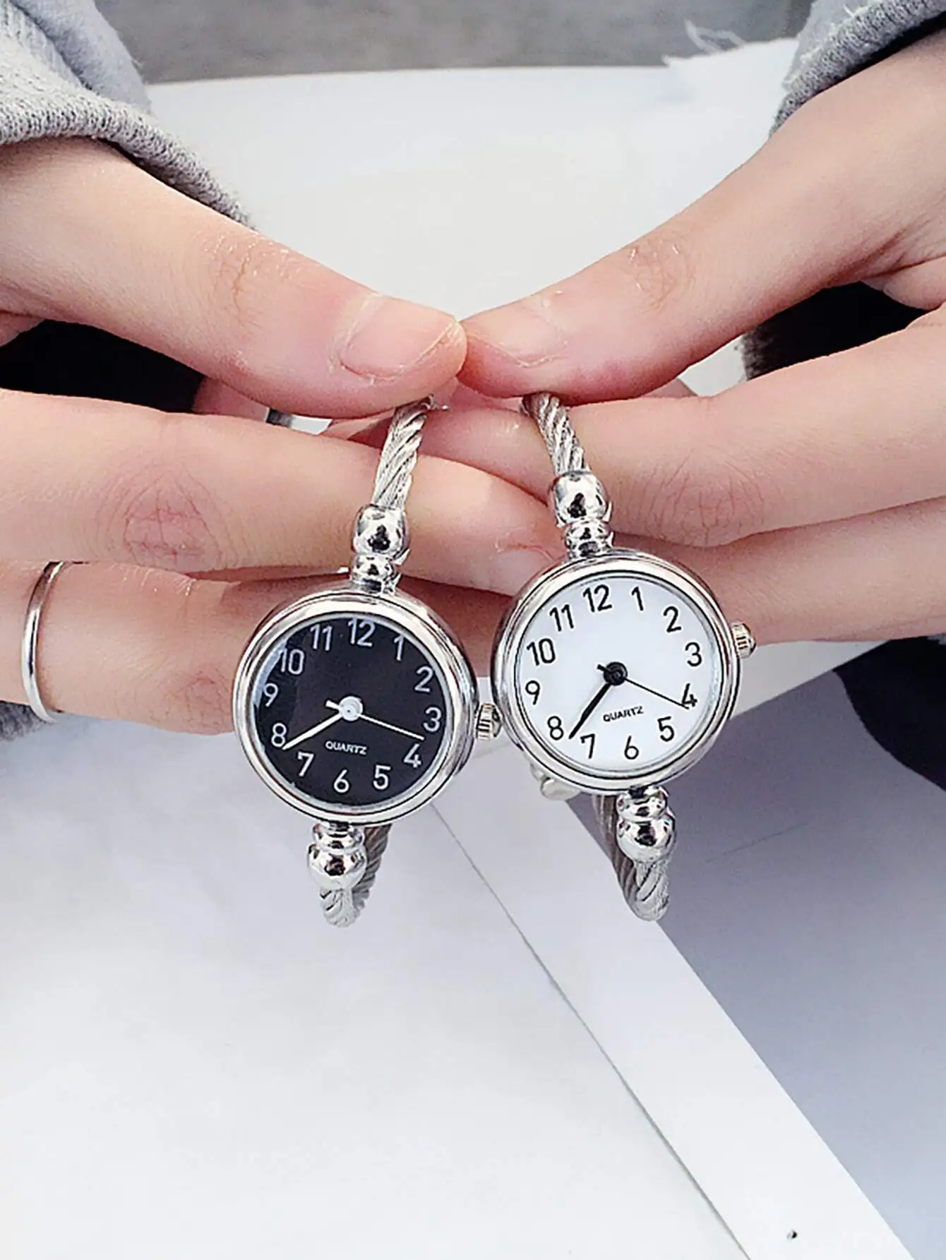 2Pcs Set Round Dial…