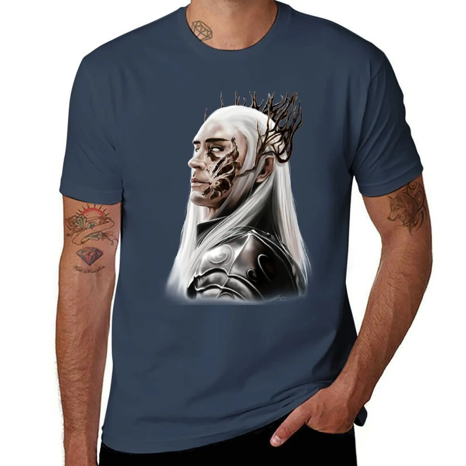 

King Thranduil - Transparent Background T-Shirt Quick Dry Sports Short Sleeve Tee