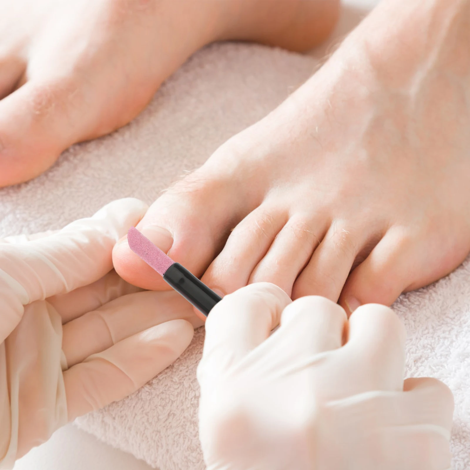 مجموعتان من أقلام الأظافر ذات نهاية واحدة مزيل الجلد الميت متين وخفيف الوزن للعناية المهنية بالأظافر قلم إزالة الجلد الميت #2