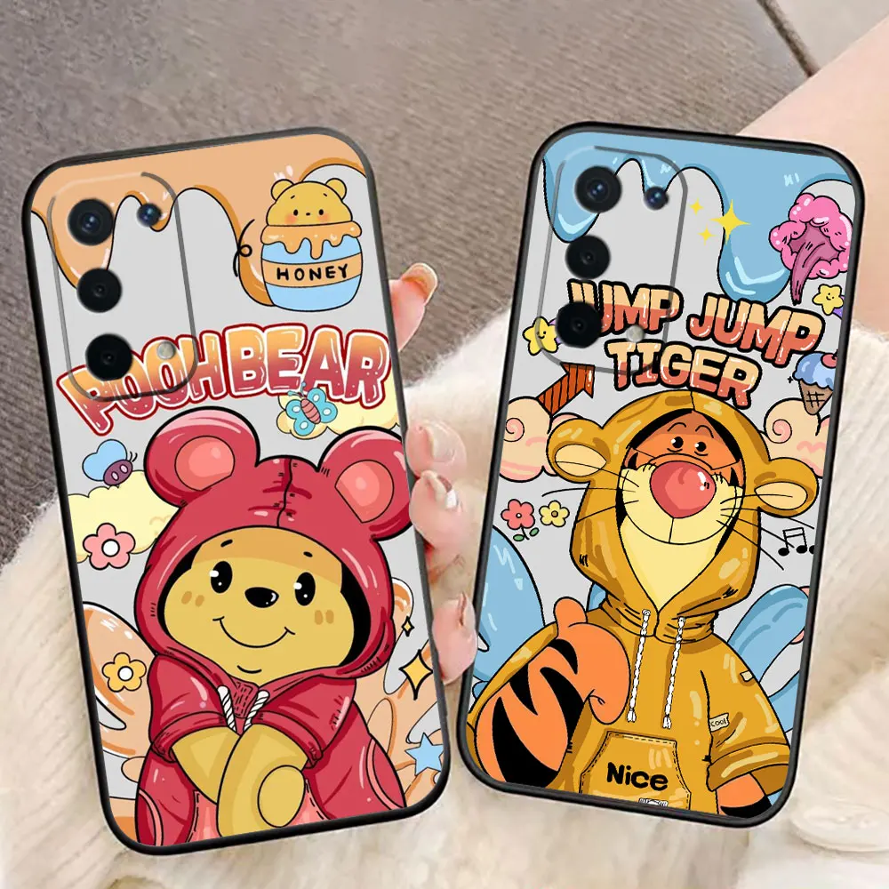 Winnie The Pooh Pink Piglet Cover Phone Case For OPPO Realme 13 12 11 10 9 9i 8 8i 7 7i 6 5 3 Pro Plus TPU Case Funda Coque Capa