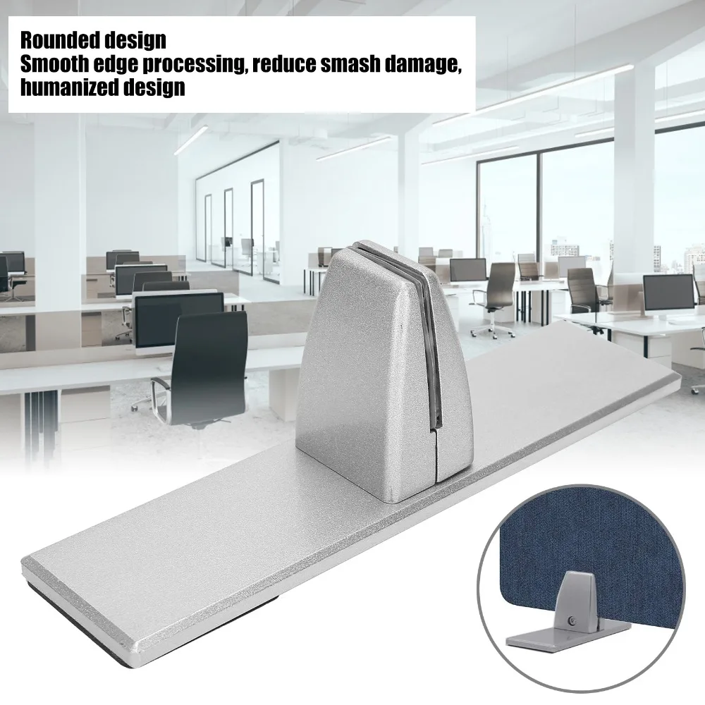 Durable Freestanding Desk Screen Clamp Adjustable Stable Partition Guard Clamp Table Separator Clamp Countertop Installation