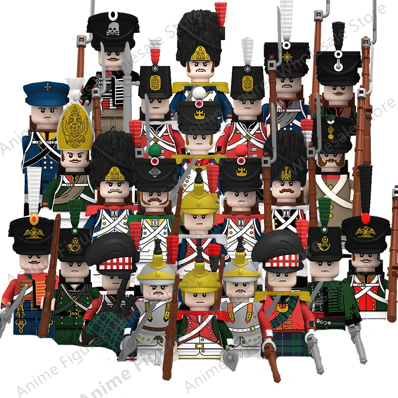 

New Napoleonic War Joachim Murat Mikhail Kutuzov Arthur Wellesley ​Figures Building Blocks Weapons Brick Toys Gifts N048