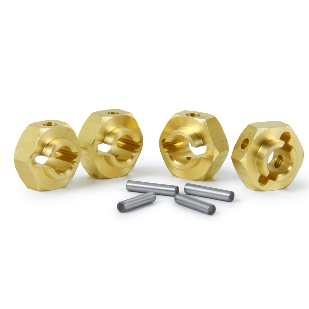 MIBIDAO 5/6/8/9/10/12mm adaptateur étendu hexagonal en laiton pour Axial SCX10 III AXI03007 Wrangler AXI03004 Capra 1/10 voiture sur chenilles RC
