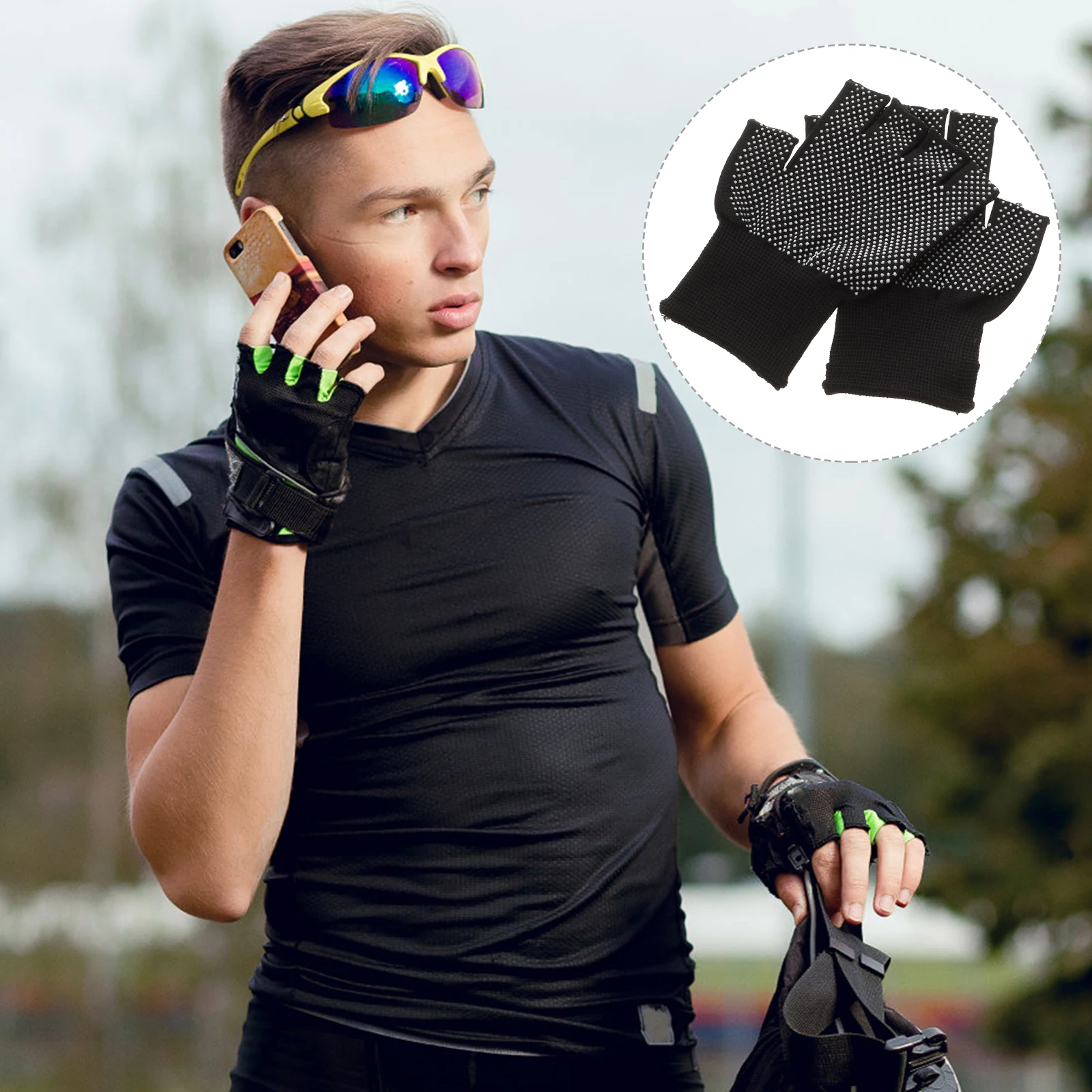

15 Pcs Sturdy Safe Nylon Working Gloves Men Thin Summer Comfortable Touch Screen Compatible For Sensitive Equipment