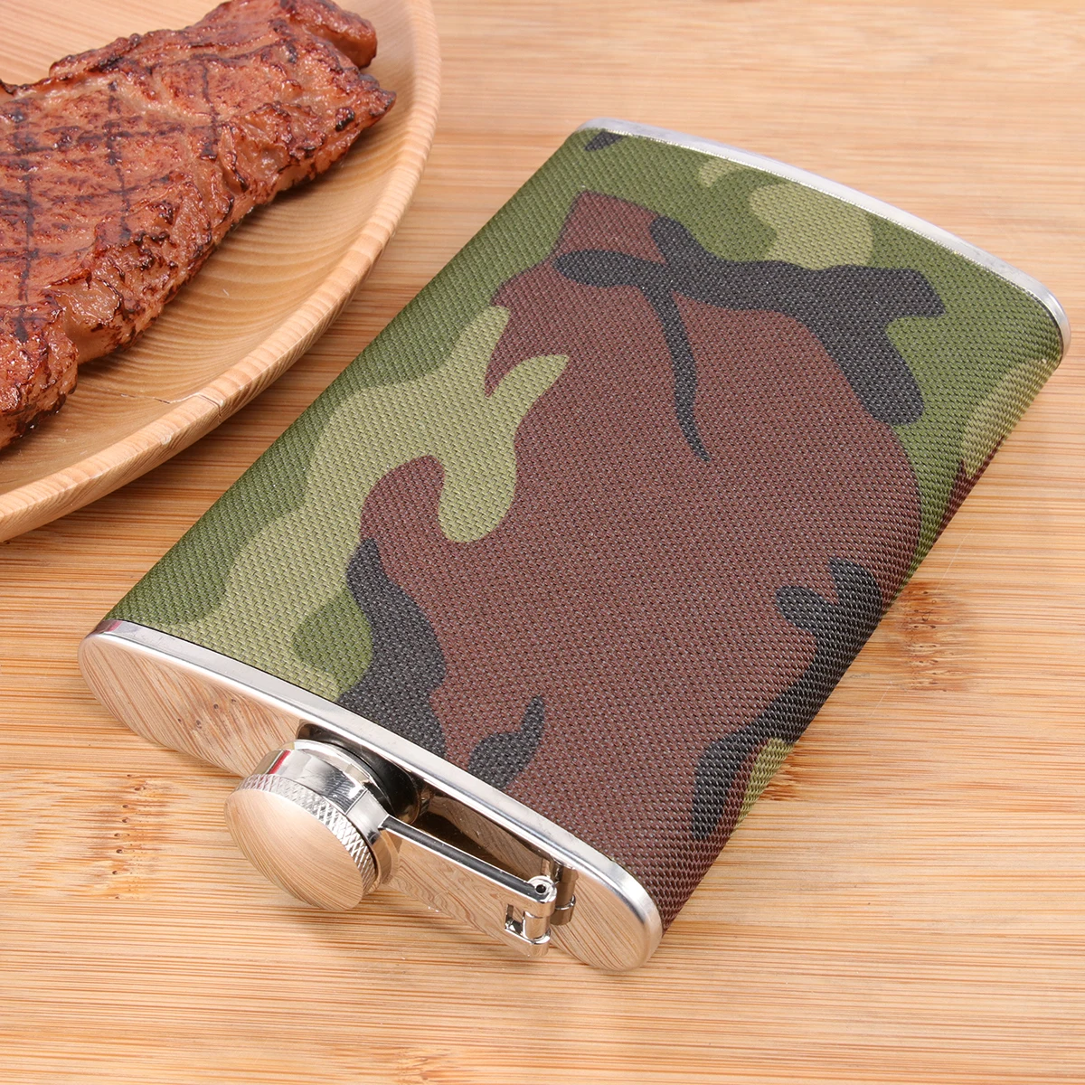 

Stainless Steel Pot Portable Container Camping Bottle Mini Size Safe Gift Friends Family Rust Resistant Outdoor