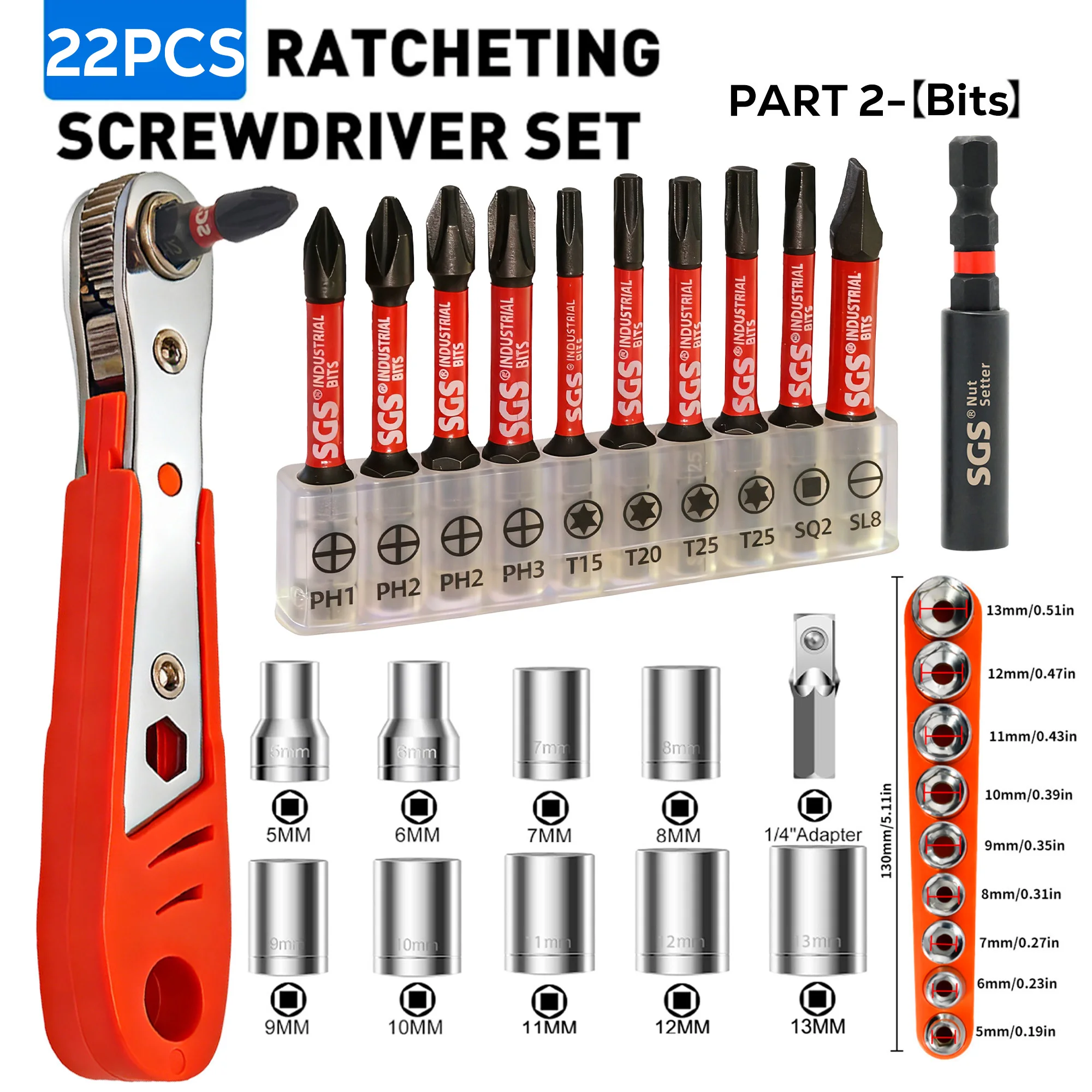 22Pcs 50Mm S2 Steel…