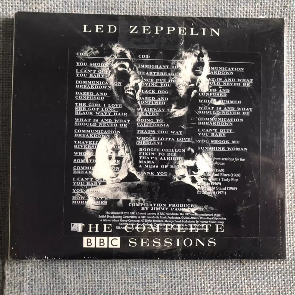 Led Zeppelin The Complete BBC Sessions 3CD 1969-1971 Live Hard Rock Jimmy Page Robert Plant Stairway Sealed New