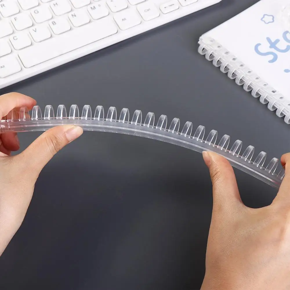for Notebook Album Scrapbook Notebook Binding Spines Loose Leaf Book Binder Rings Plastic Comb Bindings Binder Circle Ring