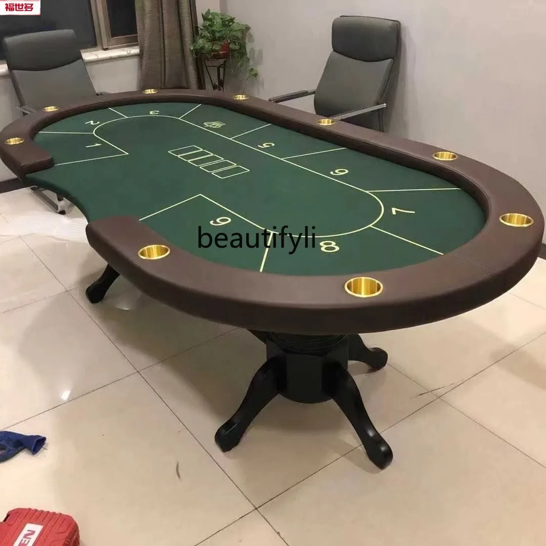 

Texas Poker Table Poker Table Size Logo Can Be Customized Board Fireproofing Material