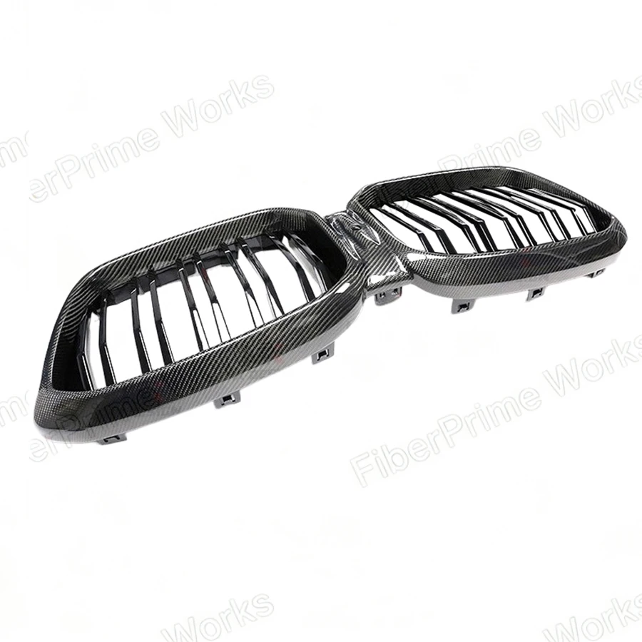 Replacement ABS+Dry Carbon Fiber Front Kidney Grille Mesh Hood for BMW X3 X4 G01 G02 G08 LCI X3M F97 X4M F98 2022up