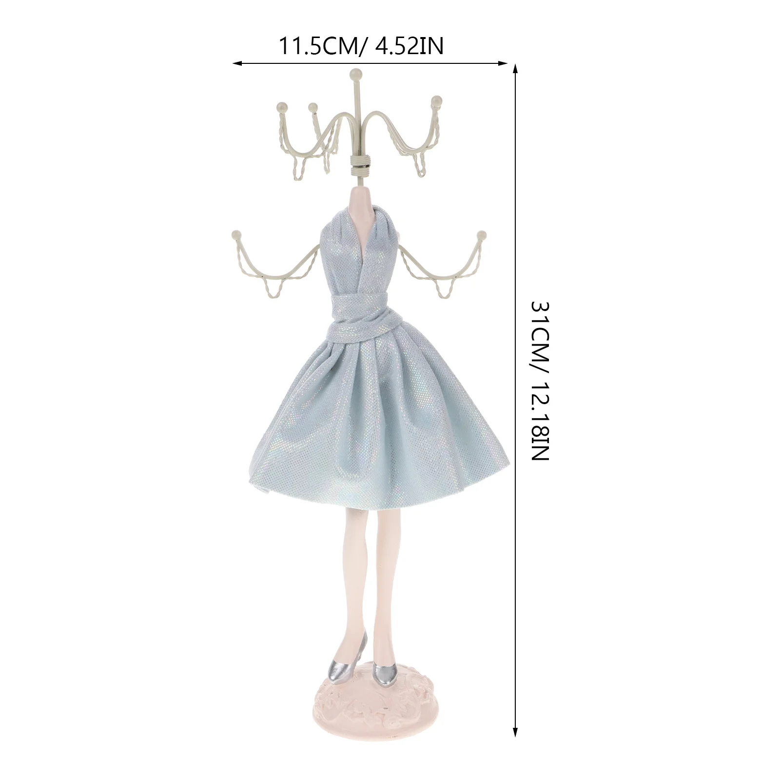 Jewelry Display Stand Vintage Necklace Organizer Stable Necklace Holder Mannequin Pendant Showcase Jewelry Display Stand