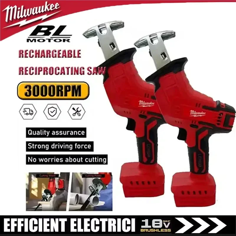 

Milwaukee Cordless Electric Reciprocating Saw Wood Metal Pipe Cutting Saw Electric Cutting Saw Tool For Milwaukee 18V Battery