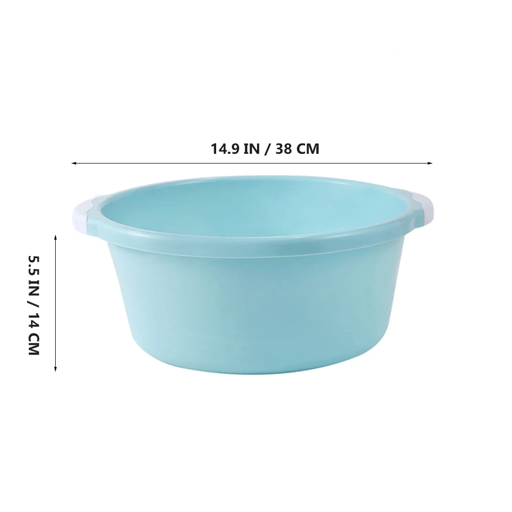 

2pcs Plastic Wash Basin Large Size Foot Bath Bucket Bathroom Soak Tub Hair Washing Multi Functional Household Washbasins Anti