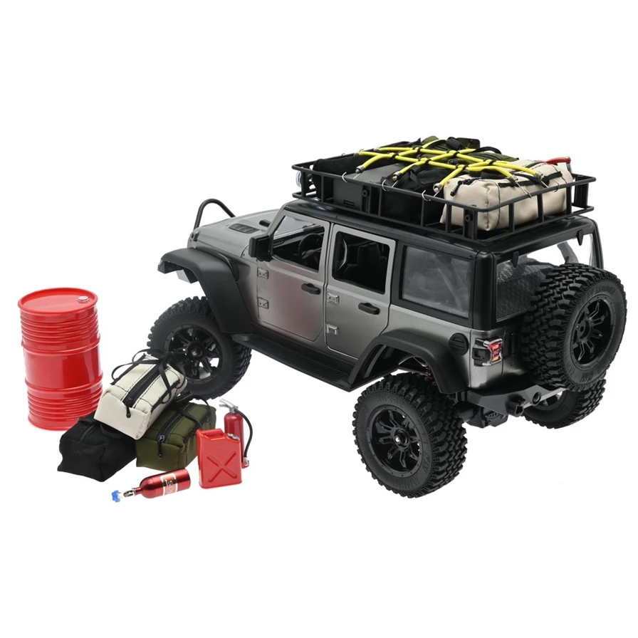 Simulatie Opbergtas Blusser Shovel Brandstoftank Bagagenet Voor 1/8 1/10 Rc Crawler Auto Axiaal Scx10 Traxxas Trx4 D90