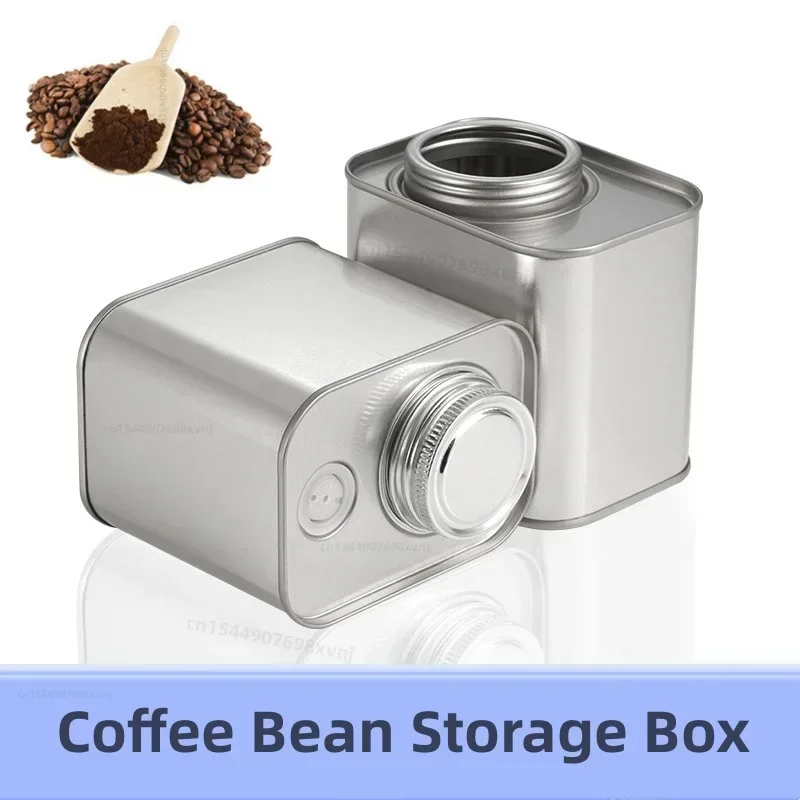 Pot Box Way One Tea Spice Can Sealing Sealed Exhaust Valve Moisture-proof Storage Coffee Iron Fresh Tank Keeping Bean