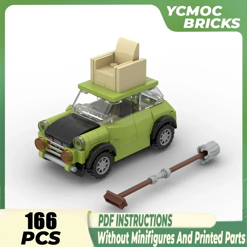 Car Series YcMoc Building Blocks Mr. Bean Mini Mark III Model Technology Bricks Legendary Sportscar DIY Toys For Kids Children