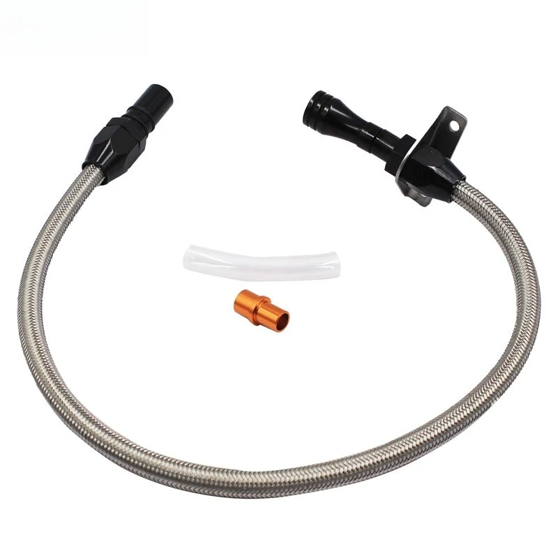 

For GM Chevy Flexible Stainless Transmission Dipstick TH350 TH400 Turbo SBC BBC