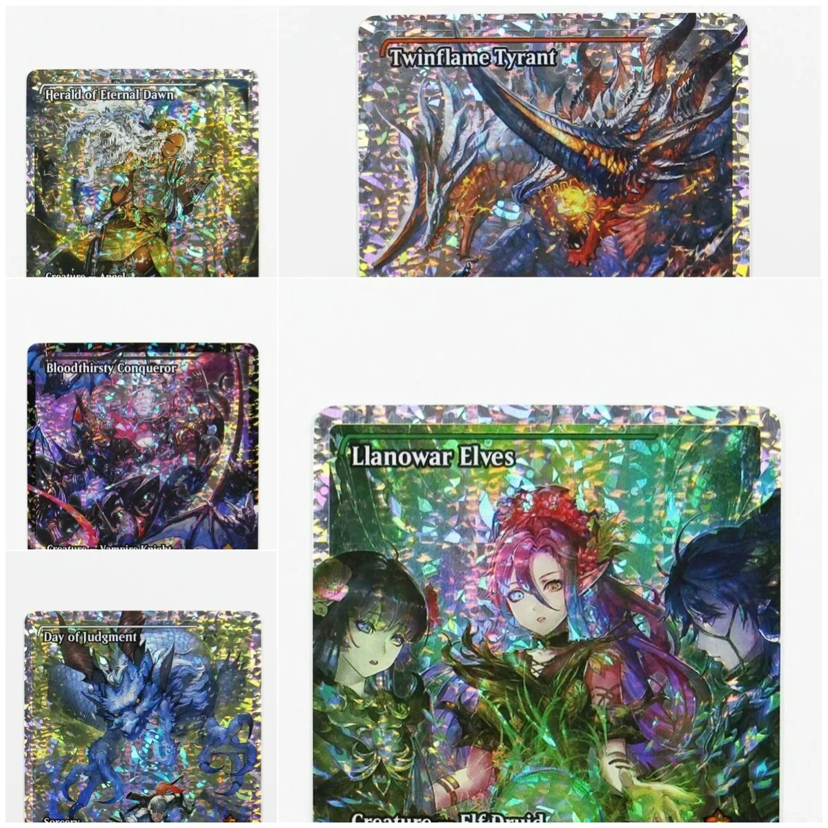 (FDN) رقائق الكسر (Llanowar Elves) TCG بطاقات الوكيل السحرية السوداء أعلى جودة لوحة تجميع الوكيل لعب أوراق التداول لعبة #1