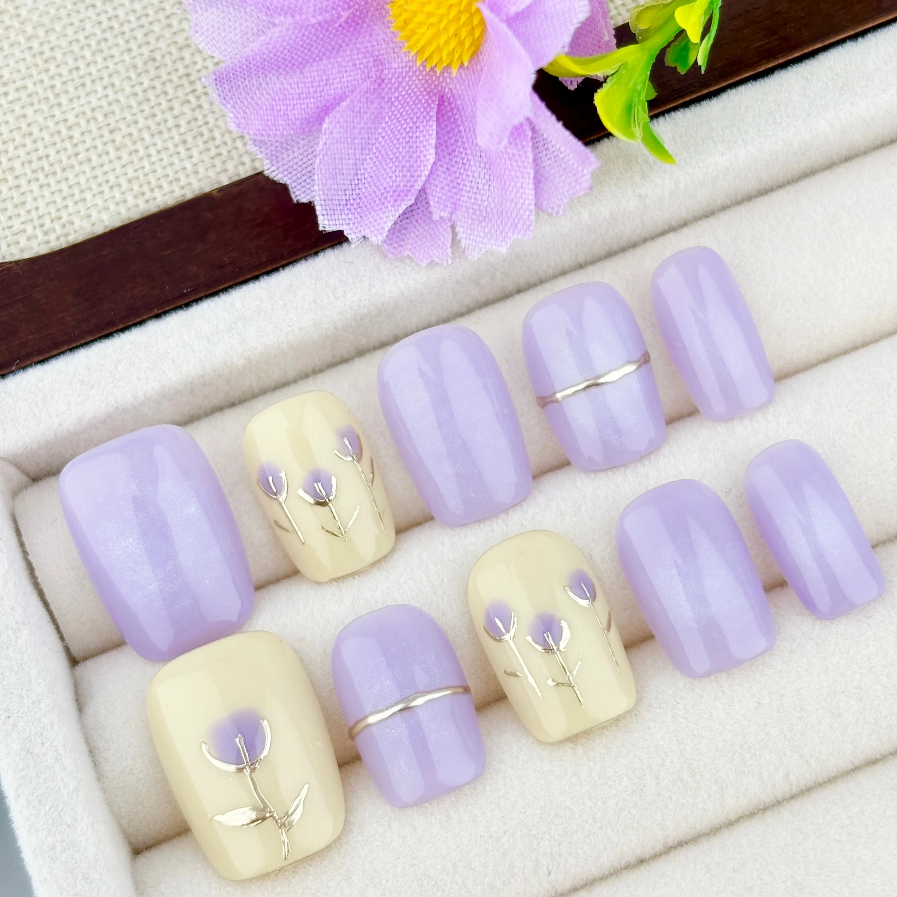 Resin Art Ring Design - 10 Pieces of Pure Handmade Short-Length