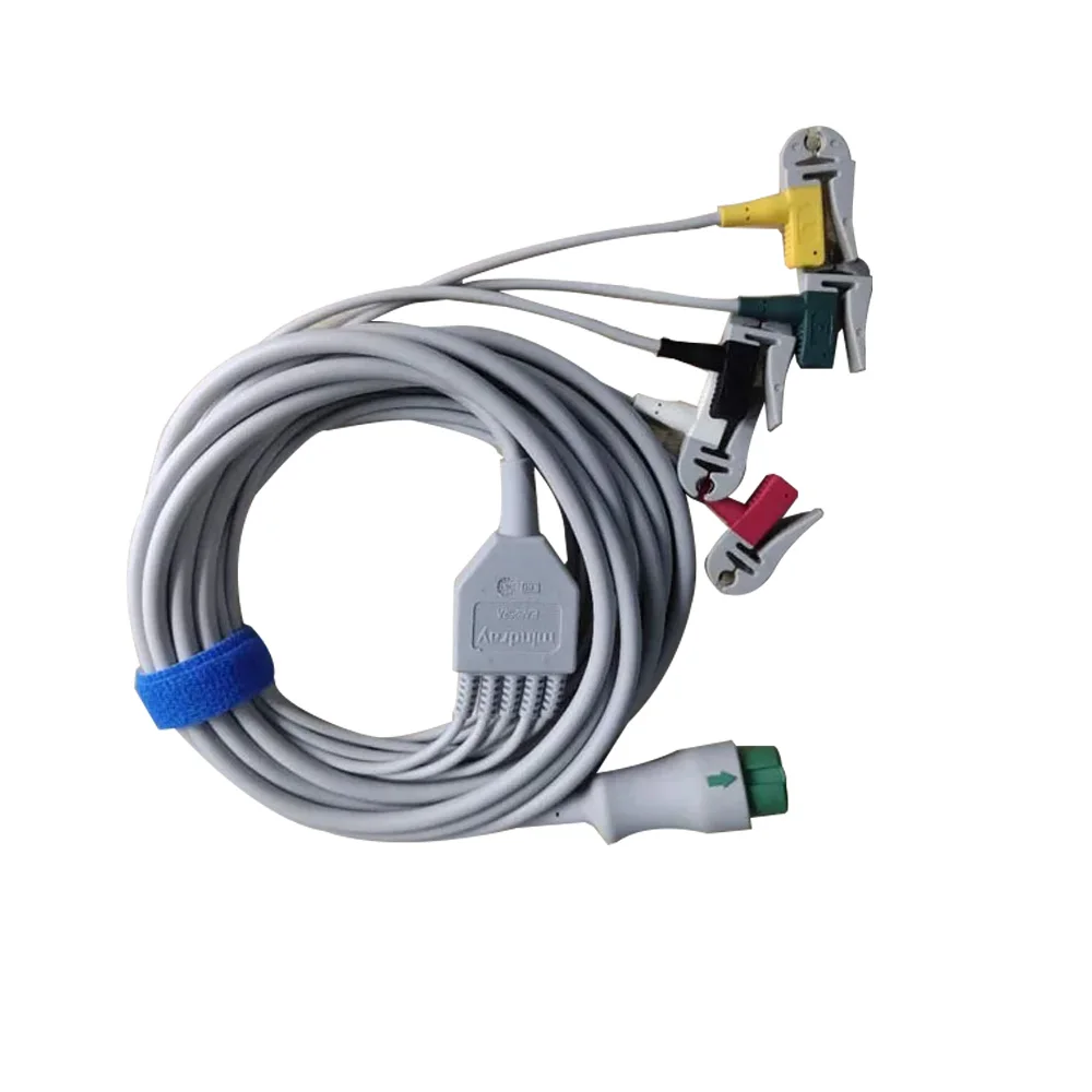 

Mindray 12pin 5-lead integrated ECG Cable IEC clip-type Monitor lead EA6252A