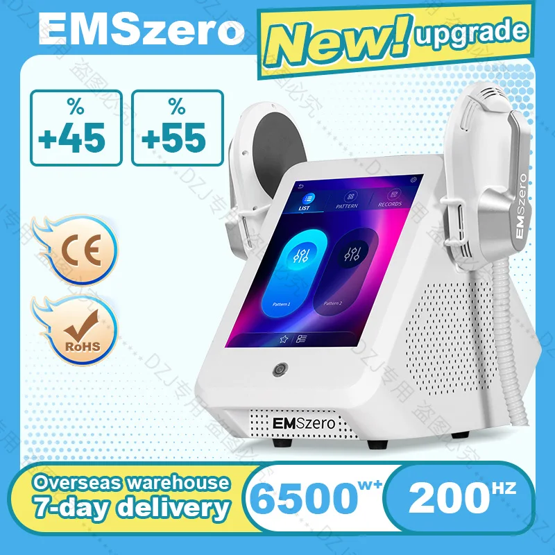 

EMSzero 6500W Portable Professional Electromagnetic Stimulation Fitness Equipment Nova RF Muscle EMS Body Sculpting Machine 2025