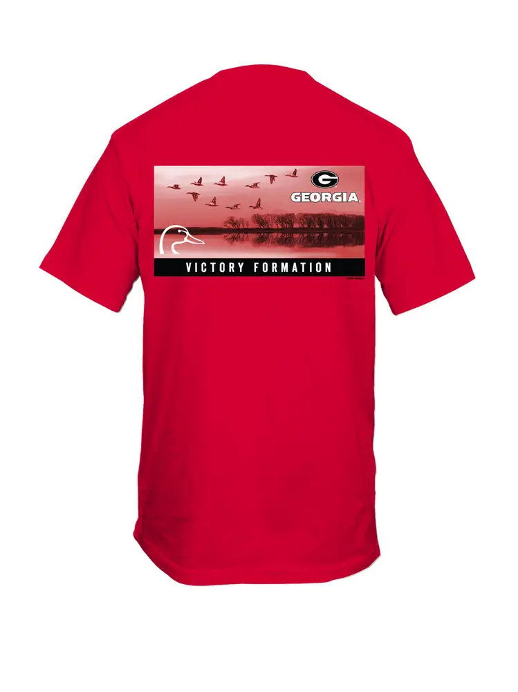 New World Graphics UGA DU COB Victory Formation Short Sleeve Graphic T-Shirt Unisex T-shirts for Men Women Summer Tees Cotton Lu