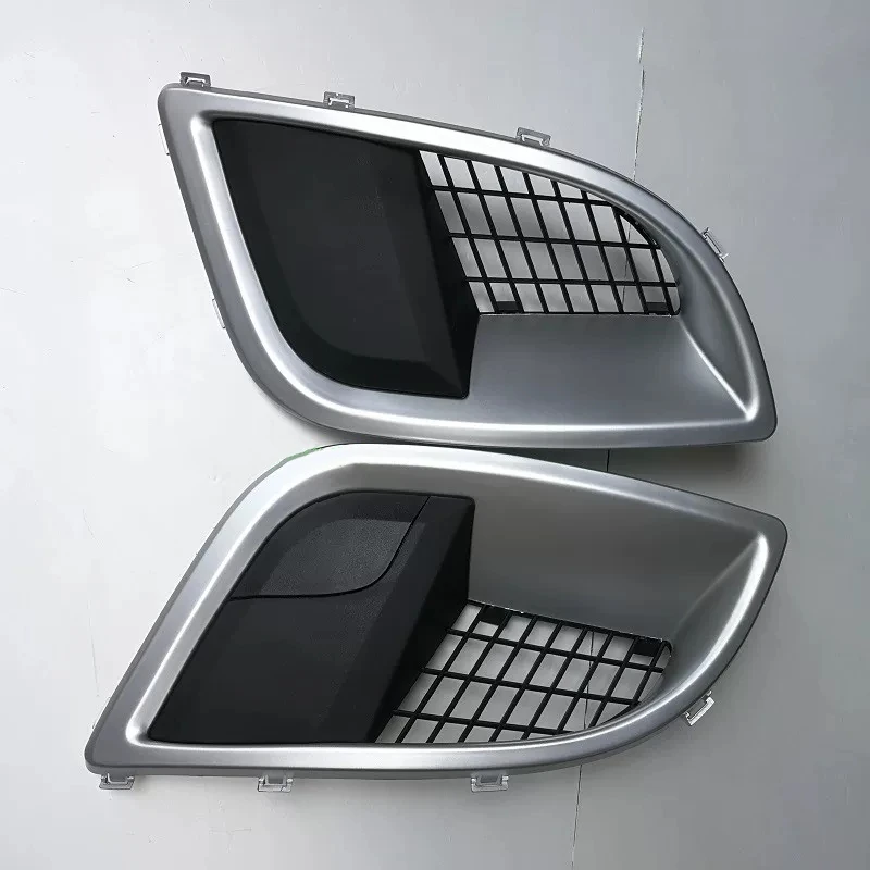 For Buick Regal Opel Insignia GS 2009-2015 Fog Lamp Frame Silver Black Carbon Pattern Bumper Lower Radiator Grille