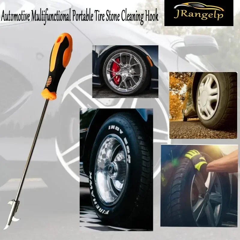 New Screwdriver Tire Cleaning Hook Zinc Alloy Accessory Car Tire Stone Cleaner Stone Remover Tire Cleaning Tool