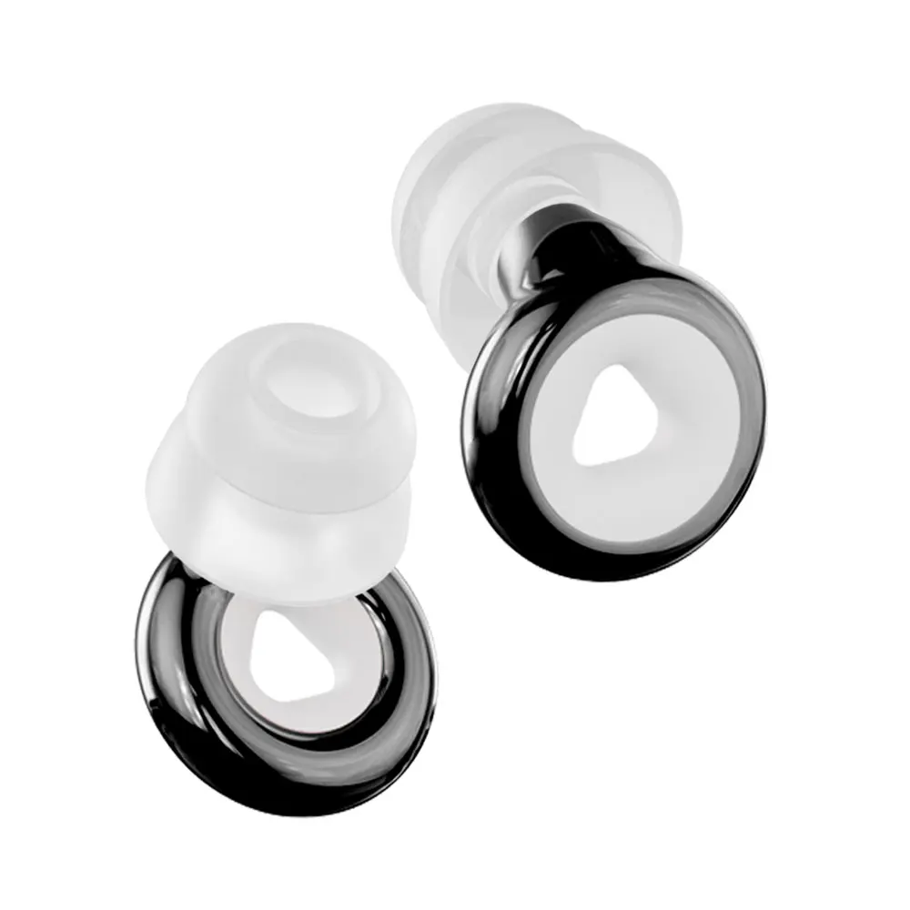 Snoring & Ambient Noise Relief Double‑Layer Silicone Earplugs Reusable Comfort Ear Plugs For Sleeping Swimming Study Festival Us