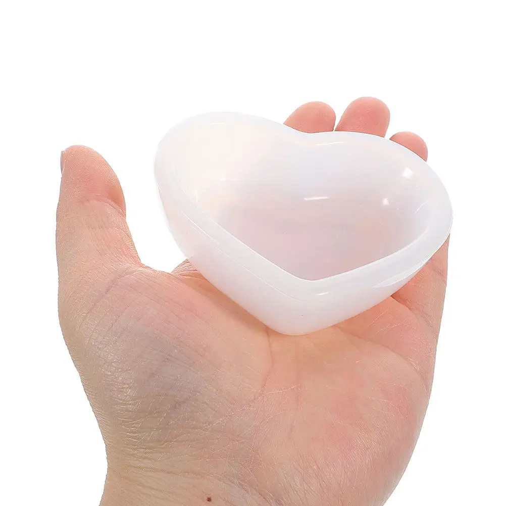 

2Pcs Heart Shaped Jewelry Tray Silicone Mold Flexible Durable DIY Mold for Epoxy Resin Craft Storage Bowls Heart Resin Molds
