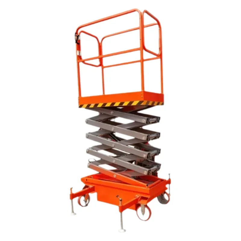 

All-electric Mini Scissor Lift Platform Mobile Scissor Lift Hand-pushed Mini Warehouse Ladder Truck
