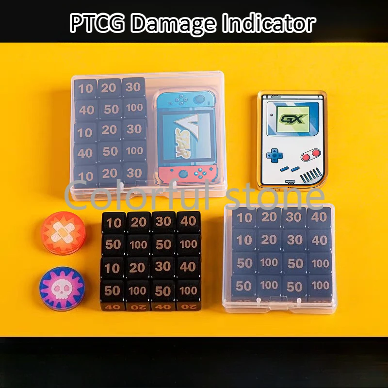 

Pokemon Anime Character Match Scoring Damage Counter Set Damage Indicator Dice Special Indicator Vstar GX Borad Role-playing Toy