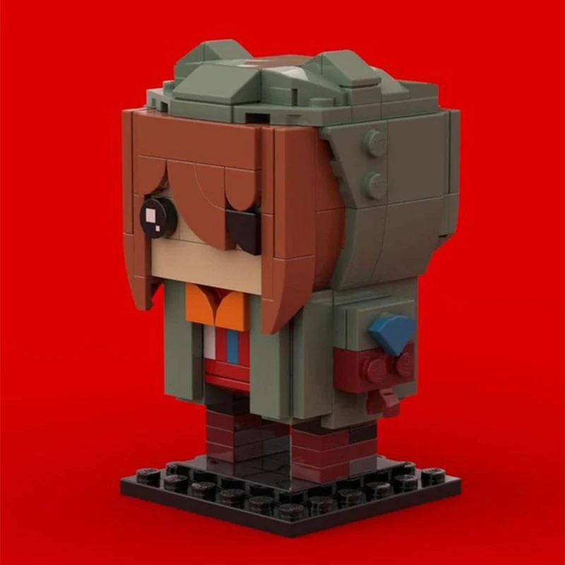 

179PCS MOC Asukas Shikinamis Langley Modular Brickheadz Building Blocks DIY Figure Evangeliones Model Anime Collectible Gift Toy