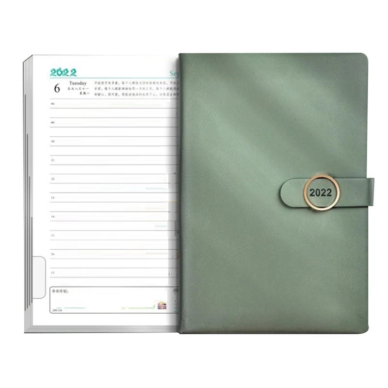 2022 Planner Organizer A5 โน้ตบุ๊คและสมุดบันทึกหัวเข็มขัดNotepad Office Sketchbookเครื่องเขียนโน้ตบุ๊คไดอารี่นักเรียน