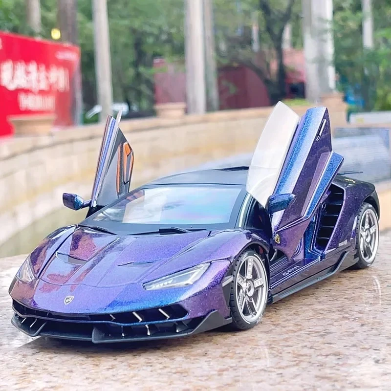 1:18 Lamborghini Centenario LP770-4 Alloy simulation supercar die-casting metal sound and lightAdvanced Collection  Car Models