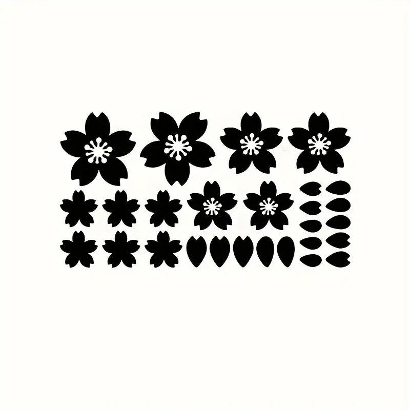 

1SET Stylish Sakura Flower Sticker Pack for Journal, Luggage, Guitar - Delicate Decal for Aesthetic & Nature Lovers