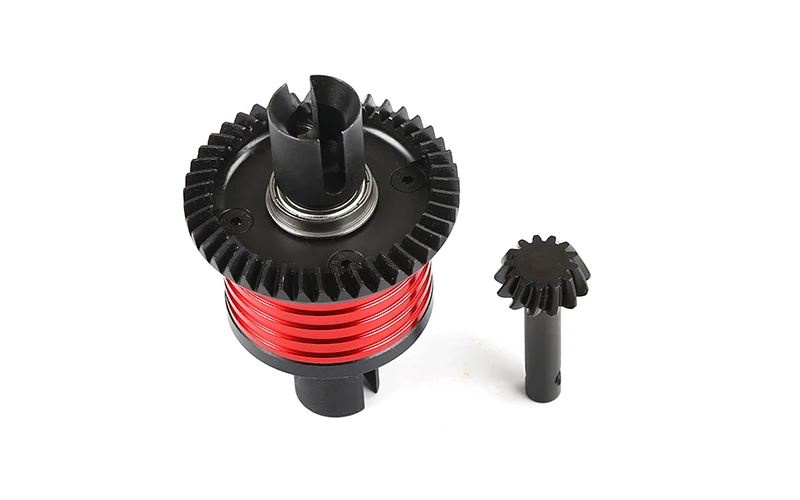 Aluminiowy zestaw tylnego mechanizmu różnicowego z przekładnią spiralną do 1/5 ROVAN ROFUN LT LOSI SIVE-T