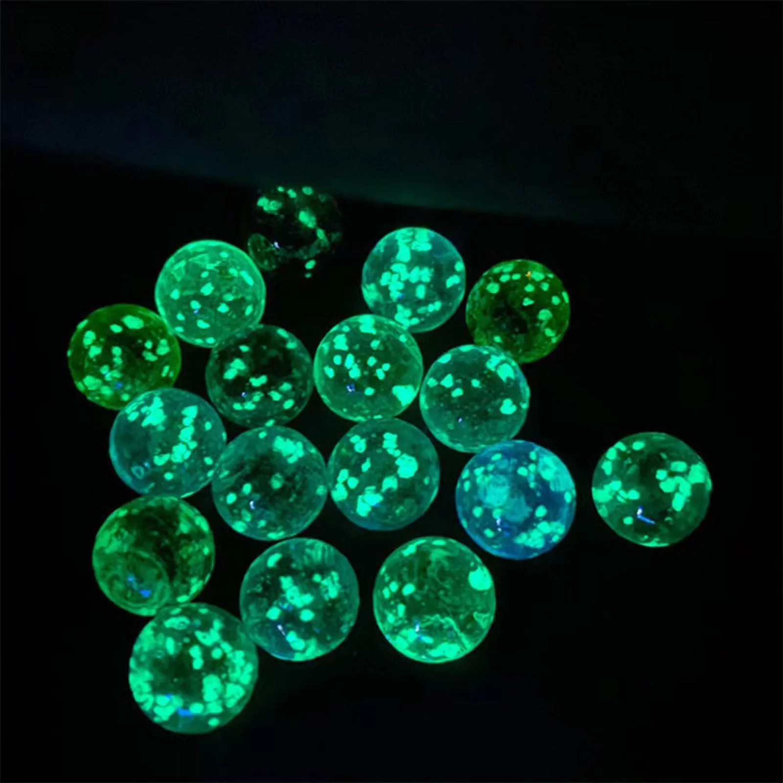 10Pcs Luminous Glass Balls 12mm Cream Console Game Pinball Machine Cattle Small Marbles Pat Toys Parent-child Machine Beads