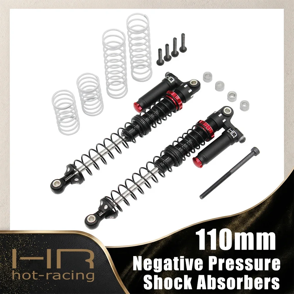 HR 110mm Negative Pressure Double-Section Hydraulic Shock Absorbers For 1/8 1/10 RC Model Car Road Crawler Accessories