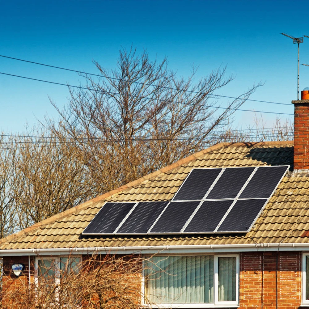 300 واط 200 واط 100 واط ETFE PET لوحة طاقة شمسية مرنة عالية الكفاءة 23% نظام الألواح الكهروضوئية للمنزل تخييم RV قارب مستودع الاتحاد الأوروبي