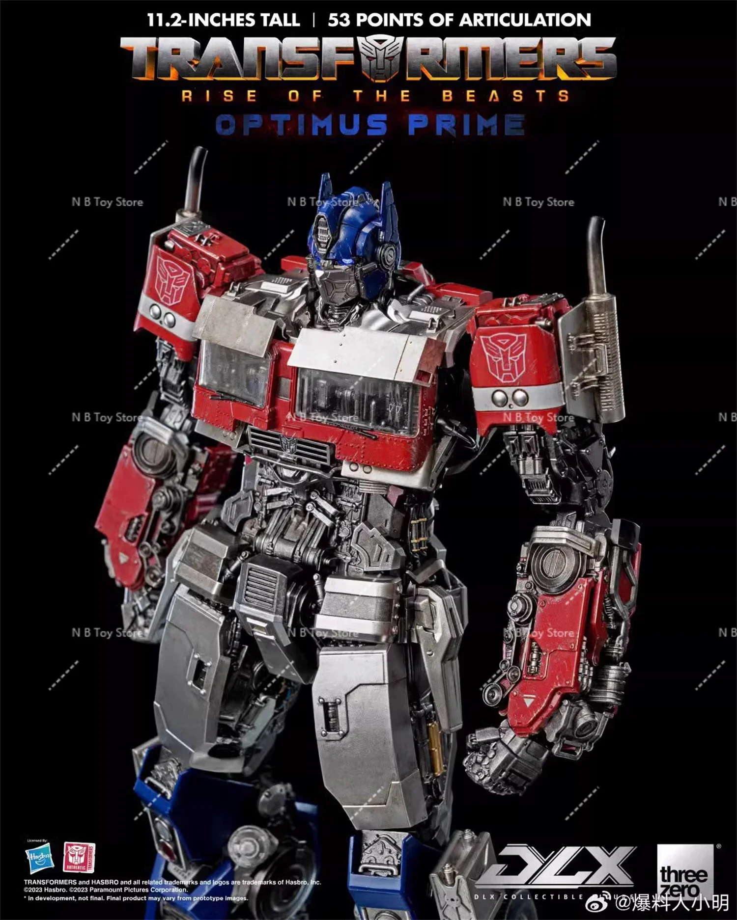 Original ThreeZero 3A G1 MDLX Transformation DLX T7 OP Prime 53 Points of Articulation High Quality Action Figure with Box