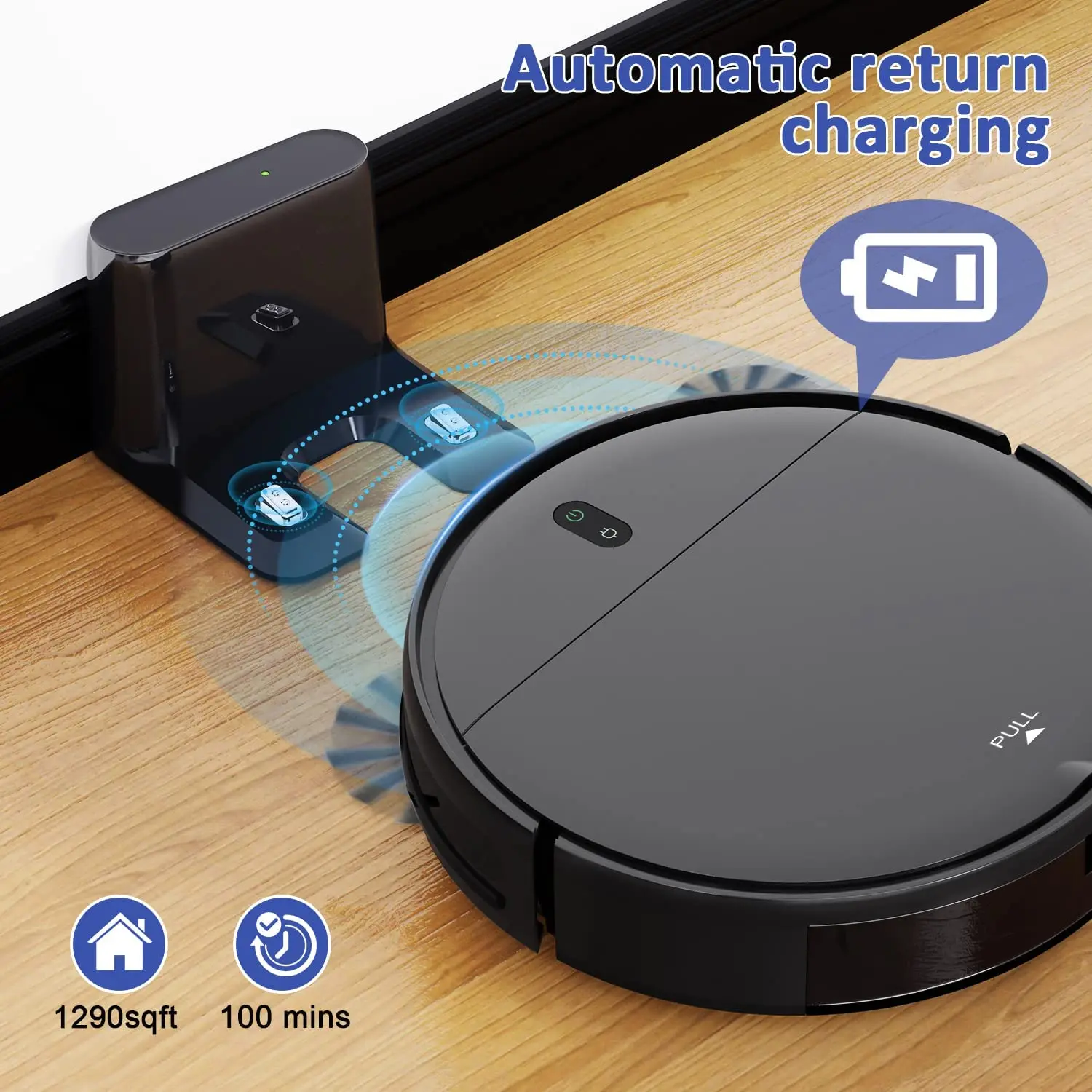 GOOVI BR151 Robot Vacuum Cleaner 4500Pa Strong Suction 2500mAh Battery 3in1 Mopping Sweeping Suction Smart Home Support Wifi