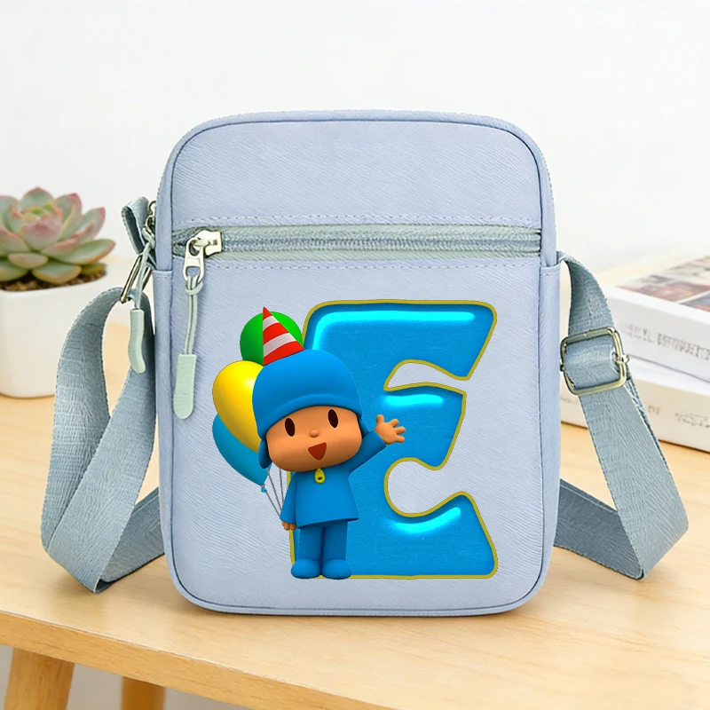 Shoulder Bag for Men Women Cute Letter A-Z Crossbody Bags Student Outdoor Sports Travel Phone Pouch Boys Birthday Gift Hot Sales
