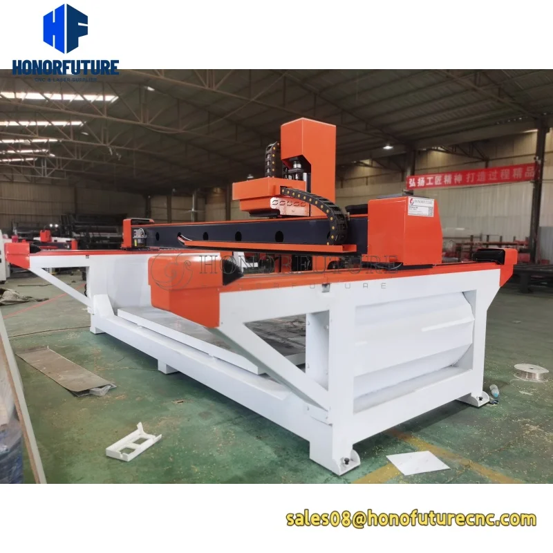 CNC 4+1 Axis Stone Slab Cutter Cnc Bridge Saw Marble Slab Cutting Machine CNC Stone Milling Machine with Large Size Performance