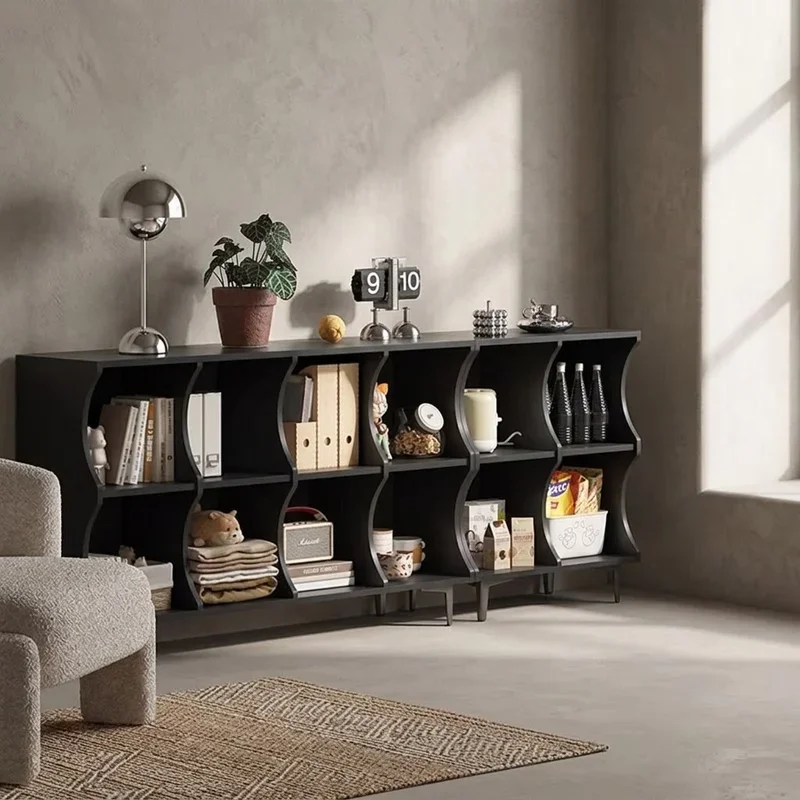 #Living Room Cabinets French Minimalist Decorative Display Cabinet Floor Standing Storage Locker Against Wall Sideboard Furnitur