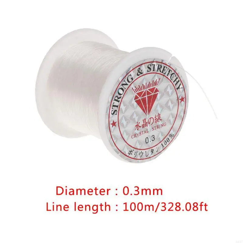 N84C Crystal Wire Clear String Line Invisible Thread Cord for Hanging Decorations Beading Crafts and Jewelry Making