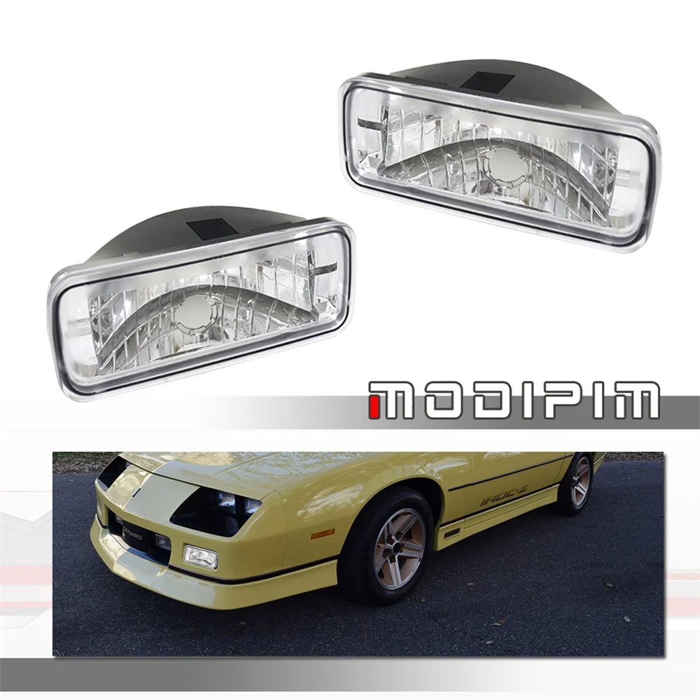 For Chevrolet Chevy Camaro 1985 1986 1987 1988 1989 1990 1991 1992 Front Bumper Turn Signal Light Cover Shells Car Accessories