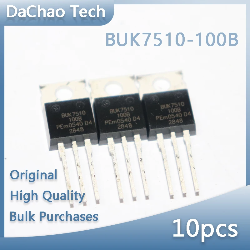 10pcs BUK7510-100B 100V 75A Phi FET TO-220 Original New